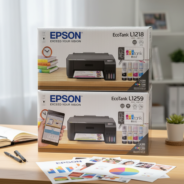 A4 for EPSON L1118/L1218/L1119/L1219 Cheap and Easy-to-use Color Inkjet Printer for Students Home Office File Photo Printer