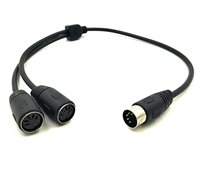 MIDI 5-Pin DIN Splitter Y Câble Adaptateur Mâle à Double 2 x DIN-5 Femelle Extension Audio Câble 1 à 2 Splitter Adaptateur MIDI Câble