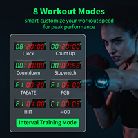 Rechargeable Magnétique Portable Mini 1 Pouce Numérique LED Workout Timer Fitness Boxe Intervalle Compte À Rebours Horloge pour Home Gym Garage