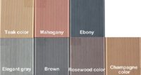 Planches de terrasse en composite WPC résistantes aux intempéries pour patio extérieur
