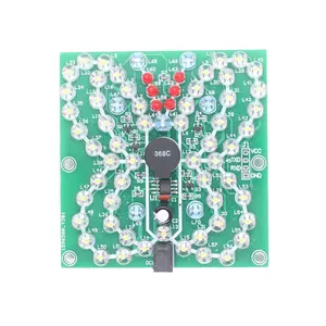 Music LED Flashing DIY Kit Remote Control Butterfly Shaped DIY Fun Electronics Welding Practice Training Suite 3.7V~5.5V