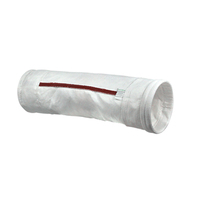 Sac filtrant en polytétrafluoroéthylène (PTFE) pour centrales thermiques, résistant aux hautes températures (240°C en continu), feutre aiguilleté