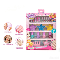 Faux ongles autocollants pour enfants, sûrs et non toxiques, kit de décoration d'ongles pour enfants, coffret cadeau, OEM ODM, maquillage pour enfants, jouet de manucure DIY pour enfants