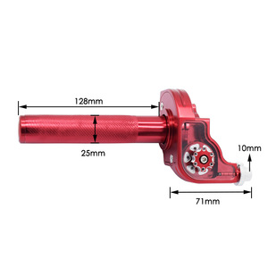 Acelerador de giro grande CNC de aleación de aluminio con empuñadura antideslizante para modificación y mejora de motocicletas - Product Image 3