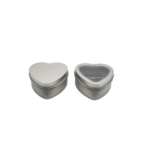 Tinplate Heart Shaped <b>Tin</b> Box Mini Candy Window Small Jewelry Gift Metal Box Offset Printing Lacquered Finish Aromatherapy - Product Image 6
