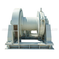 Treuil hydraulique en acier certifié CCS à faible bruit de freinage automatique vertical de 15 tonnes pour yacht/guindeau/palan/remorqueur