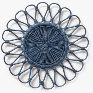 Offre Spéciale plaque de chargeur en rotin naturel fait à la main plateau de tissage en bambou Style Viet Nam conception de fleurs pour les mariages en gros Viet Nam - Product Image 1