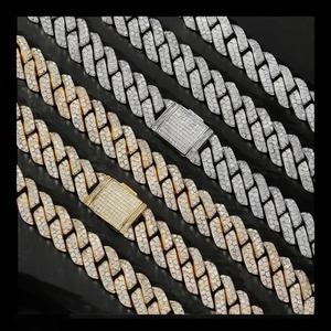 ลดราคาพิเศษ! สร้อยคิวบาลิงค์เงินแท้ 925 ประดับเพชรโมอิสซาไนต์ สำหรับงานปาร์ตี้และแฟชั่นสตรีทสไตล์ ขายส่ง - Product Image 5