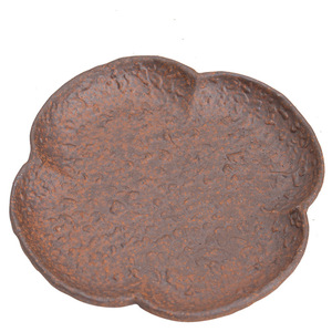 Petalo in ceramica grossolana sottobicchiere in ceramica vassoio da tè in stile cinese modello nuvola antiscivolo per uso domestico piccolo piatto tazza da tè piattini - Product Image 5