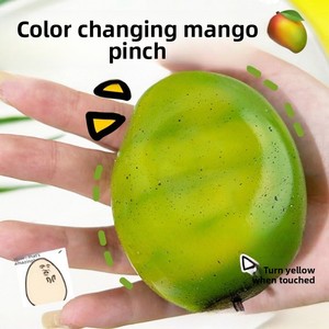Creative Mango Pinch Le Color Change Advanced Sensory Squishy Toy Technology Slow <b>Rebound</b> Vent Decompression Ball Toy - Product Image 3