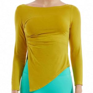 Camisetas de entrenamiento físico de alta calidad transpirables de secado rápido, camiseta de manga larga holgada con espalda abierta para gimnasio, correr, Yoga, deportes, para mujer - Product Image 3