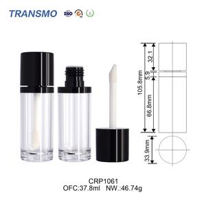 Tubes de gloss transparents uniques de 37 ml, utilisables pour le blush, base en plastique pour rouge à lèvres avec capuchon à vis, boîtes de gloss - Product Image 2