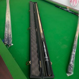 Taco de billar artesanal de 145 cm con incrustaciones de madera blanca, mango de ébano de una pieza, taco de billar de bola ocho de alta calidad - Product Image 2