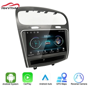 Rhythm Android 1280X720 HD IPS Display 9" Capacitive Touchscreen BT 5.0 <b>GPS</b> <b>Navigator</b> Car Audio for Dodge Journey 2011-2019 - Product Image 1