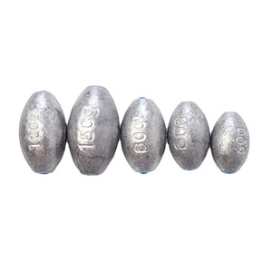 <span class=keywords><strong>Kit</strong></span> de pêche 1g-120g : Plombs œuf et plombs plombés pour eau douce et eau salée, ensemble de plombs de lancer pour la pêche au bar, forme ovale - Product Image 1