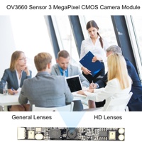 Module de caméra USB 2.0 OV3660 3MP à bas prix, sortie HD 2048*1536 MJPG, mini caméra CMOS pour ordinateur portable, micro UVC 1080P