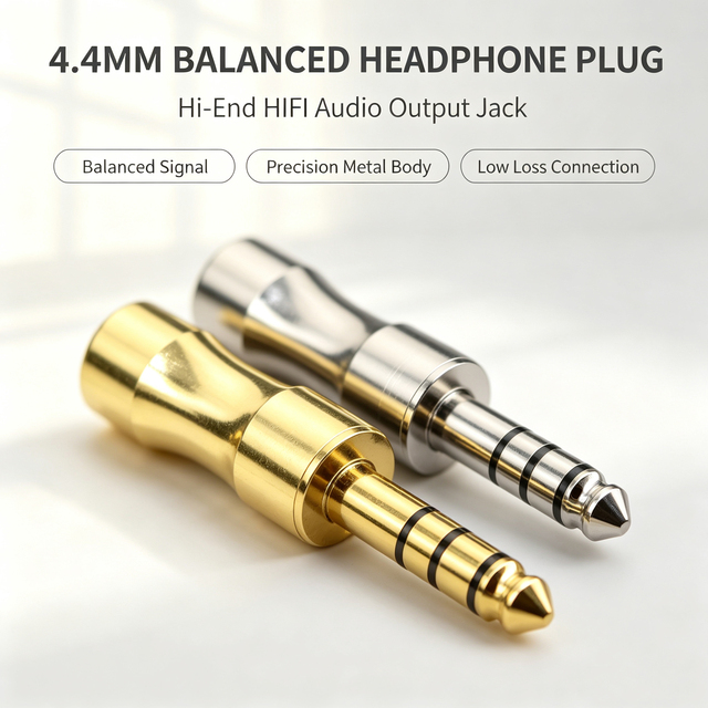 YIVO XSSH Audio 4.4mm Balanced Headphone Plug Hi-End HIFI Audio Output Jack Speaker Connector OEM ODM Wholesale