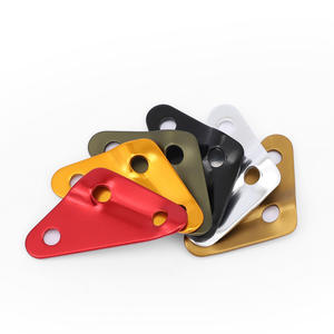 Grande boucle triangulaire en alliage d'aluminium pour tente d'extérieur, corde coupe-vent, plaque antidérapante, boucle de réglage de la corde de traction 75x50x40mm - Product Image 2