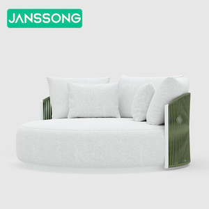 Muebles de Patio de Metal, Tumbona de Cuerda, Cama de Descanso, Muebles de Exterior, Tumbona para Piscina, Tumbonas de Exterior, Cama de Día de Aluminio - Product Image 5