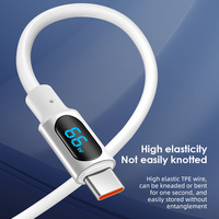 Kabel Pengisian Daya Super Cepat JYD C790 Universal 66W C-C, Kabel Data Tipe-C ke Tipe-C untuk Android dan iOS