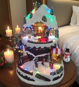 Animated LED Musical Train <strong>Christmas</strong> <strong>Village</strong> House,Polyresin <strong>Christmas</strong> <strong>Village</strong>,<strong>Christmas</strong> Decoration - Product Image 5