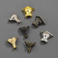 Pieds décoratifs de style antique en alliage de zinc, durables, pour meubles, armoires à quatre côtés et tables de chevet