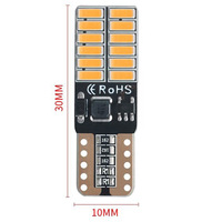 Lampe intérieure super lumineuse t10 canbus led auto lampe T10 4014 24SMD T10 w5w led lumière sans erreur Auto LED Light lampe pour voiture