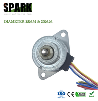 Motor paso a paso lineal PM de 25 mm, 12 V CC, 2 fases, ángulo de paso de 15 grados, 40 N.cm de torque, diámetro de eje de 3 mm para actuación de válvulas HVAC/robot