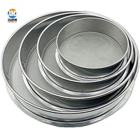 Ensemble de tamis en acier inoxydable 304 de 2 mm/1 mm/0,5 mm/0,25 mm/0,1 mm/0,05 mm/0,02 mm pour les tests de sol, kit de tamis de sol standard de haute précision