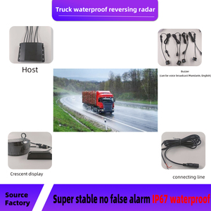 12-24V <span class=keywords><strong>Radar</strong></span> visivo digitale antiurto impermeabile per l'escavatore del carrello elevatore auto che inverte l'ausilio per l'installazione senza foro - Product Image 3