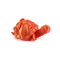 Figurine de tortue articulée, tortue bébé imprimée en 3D avec articulations mobiles, tortue flexible pour décoration de bureau, cadeau de collection