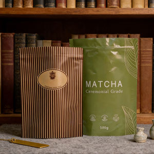 Sacs à café personnalisés avec valve et fermeture éclair transparents 250G Emballage de grains de café Fenêtre transparente montre le produit frais - Product Image 6