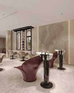 Ensemble de mobilier de salon de manucure moderne avec éclairage LED, table de manucure personnalisée, chaise de pédicure spa pour la décoration intérieure des salons de beauté - Product Image 6