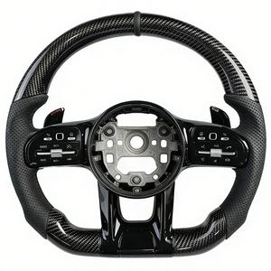 Volant en carbone brillant pour Mercedes Benz GLK <span class=keywords><strong>350</strong></span> C200 C217 E350 W205 W221 W238 - Product Image 2