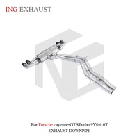 Échappement Valvetronic en acier inoxydable ING pour Porsche Cayenne GTS Turbo 9Y0 4.0T – Pièces de performance pour SUV à fixation directe – Vente en gros