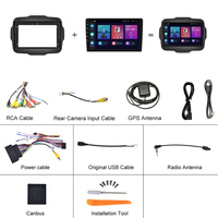 Podofo 9 pouces autoradio Android Autoradio pour Jeep Renegade 2016-2020 sans fil Carplay Android Auto HIFI WIFI GPS