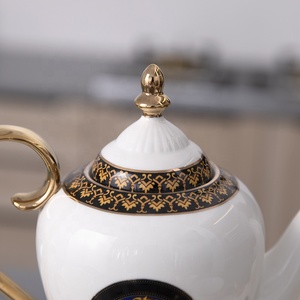 Service à thé et café de luxe pour le thé de l'après-midi, ensemble théière vintage bleu français avec céramique Phnom Penh, couleur personnalisée européenne, vente chaude - Product Image 2