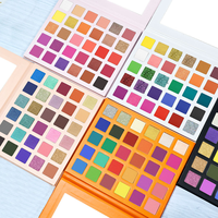 Palette de fards à paupières nude mats et waterproof, marque privée, sans cruauté, végane, avec paillettes
