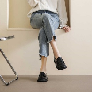 รองเท้าโลฟเฟอร์ผู้หญิง Blueyini สีดำ ไซส์ 41 ส้นกลาง พื้นนุ่ม สวมใส่สบาย - Product Image 3