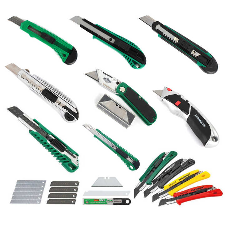 SNAP KNF 9MM 50ASORTD - Allway Retractable Snap-Off Blade Utility Knife, Assorted Blades