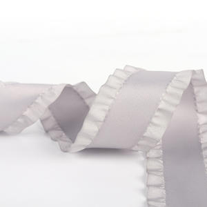 Vente en gros de matériaux pour <span class=keywords><strong>jupe</strong></span> en polyester tissé, bord à volants, nœud fait main, dentelle, accessoires vestimentaires - Product Image 5