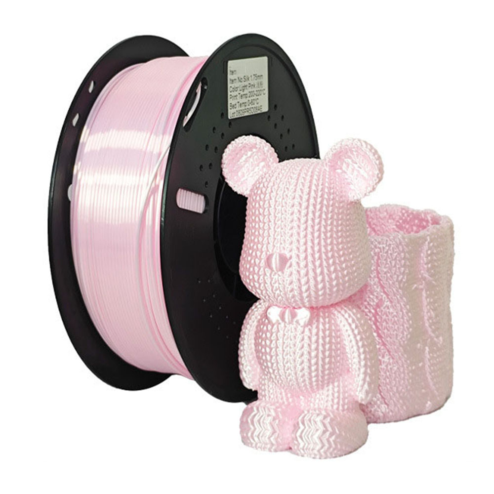 Soie PLA Rose Clair - Poids net 1kg/rouleau