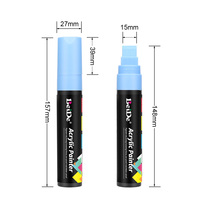 Marqueurs Jumbo en acrylique 2026, pointe en feutre jumbo de 15 mm, 8 stylos à peinture acrylique pour la peinture sur roche, pierre, verre, œuf de Pâques