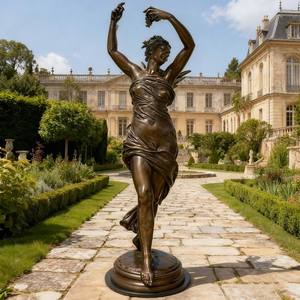 Statua in Bronzo di Ninfa Danzante, Monumento Paesaggistico in Stile Classico su Misura - Product Image 1