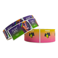 Autocollant holographique personnalisé pas cher avec surface de lamination pailletée, autocollant holographique scintillant anti-contrefaçon en vinyle