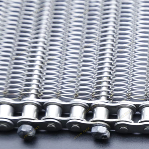 Chaîne en treillis métallique en acier inoxydable bande transporteuse à mailles enrobées de chocolat convoyeur à maillons de chaîne - Product Image 5