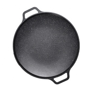 Venta Directa de Fábrica, Parrilla Coreana de <span class=keywords><strong>Aluminio</strong></span> <span class=keywords><strong>Fundido</strong></span> de 30 cm con Dos Asas y Base de Inducción - Product Image 1