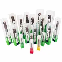 4F D12R0.5*35*75L 60 °   Fraise à rayonner en carbure monobloc, 4 dents, queue de 12 mm, 75 mm, pour usinage CNC de l'acier trempé