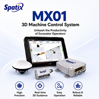 Système de contrôle de machine 3D Qianxun SpatiX MX01 pour excavatrice, contrôle et guidage par GNSS pour le contrôle de machine