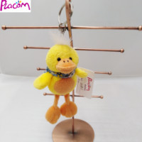 Porte-clés animal en peluche personnalisé canard en peluche porte-clés en peluche porte-clés en peluche douce en gros